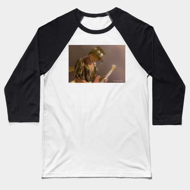 Stevie Ray Vaughan - Dedication Baseball T-Shirt by davidbstudios